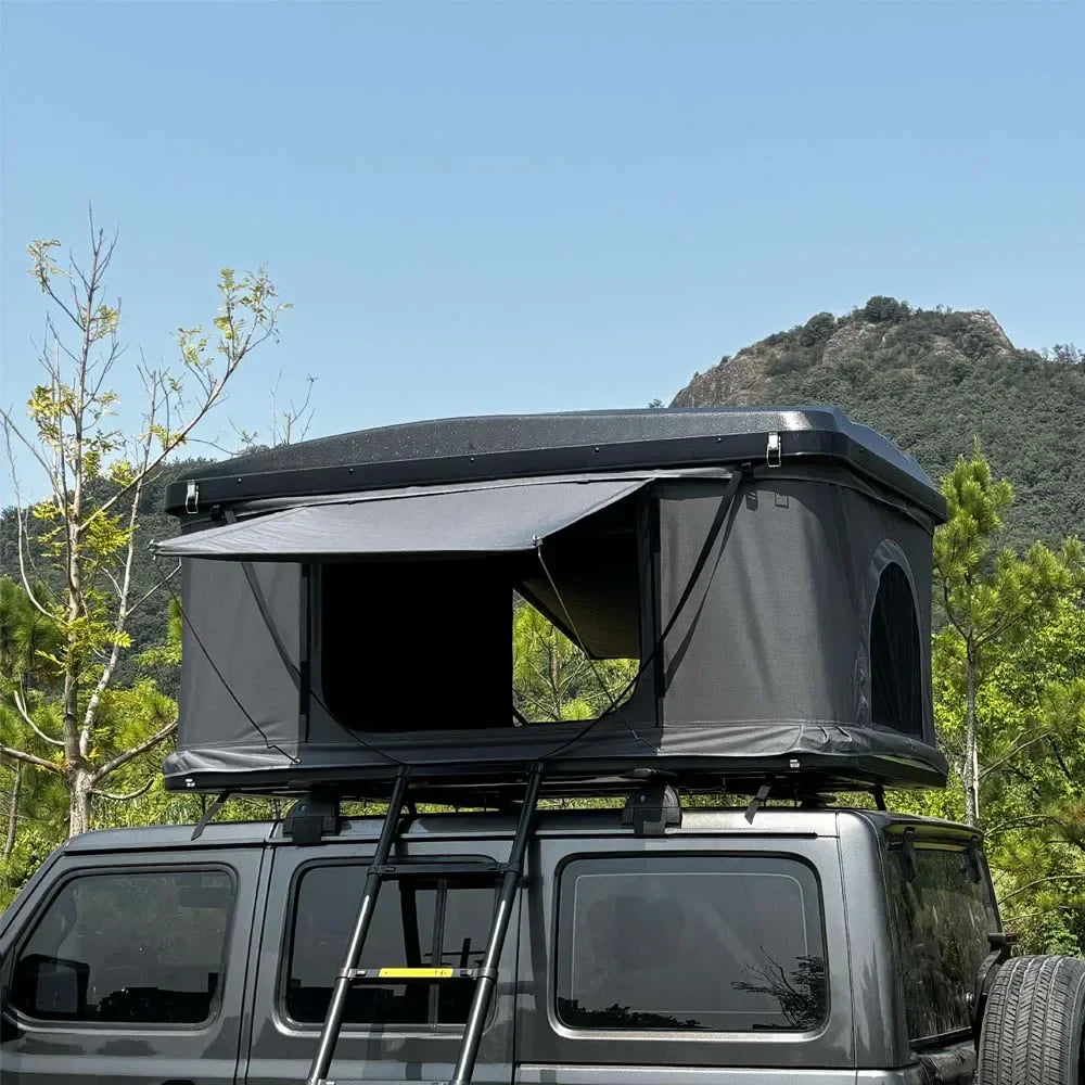 Tente de Toit Rigide Capacité 2-3 Personnes, Tente de Camping pour Véhicules Imperméable