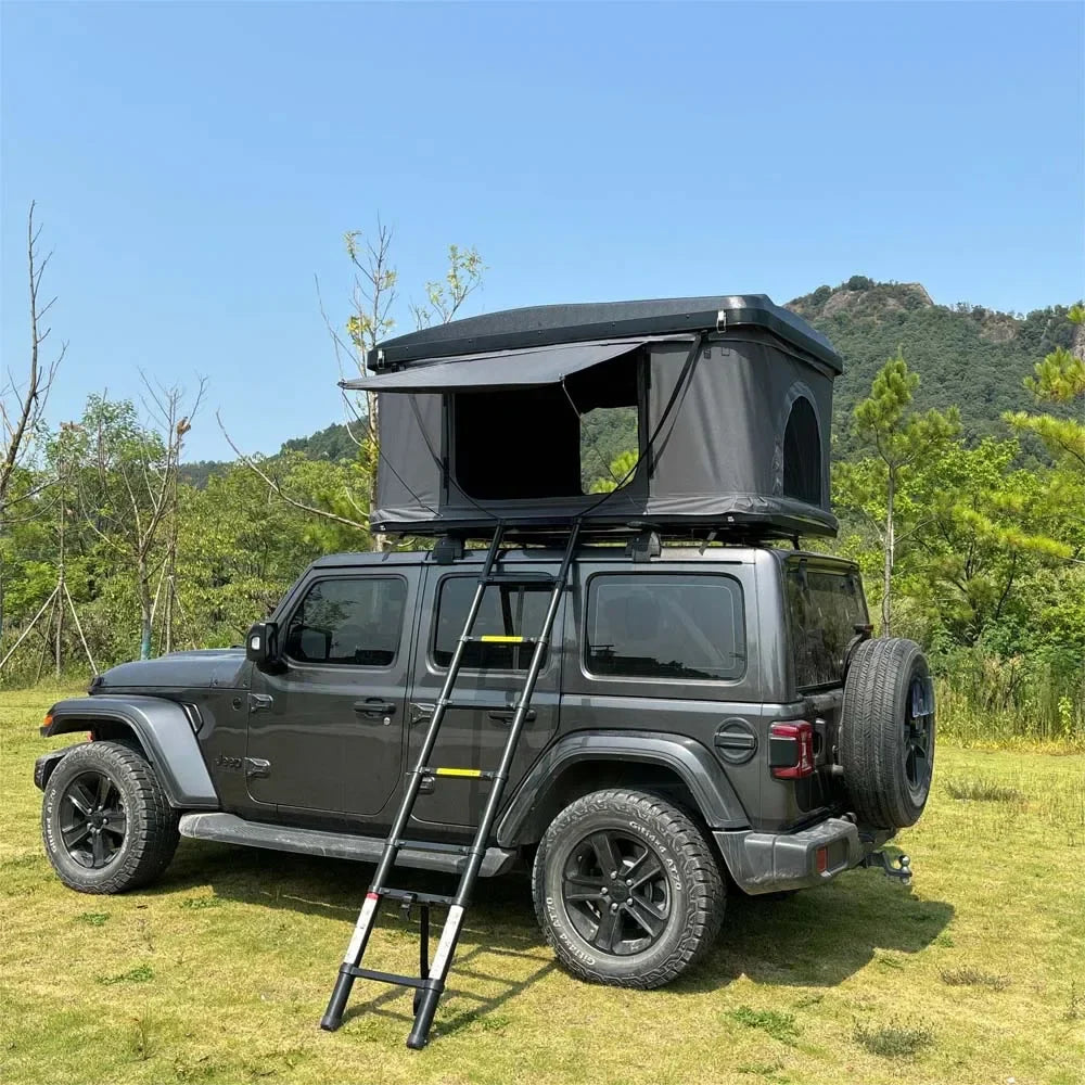 Tente de Toit Rigide Capacité 2-3 Personnes, Tente de Camping pour Véhicules Imperméable