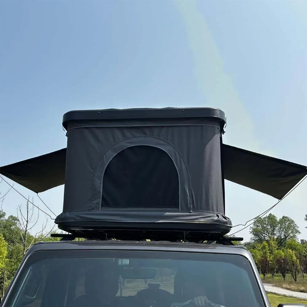 Tente de Toit Rigide Capacité 2-3 Personnes, Tente de Camping pour Véhicules Imperméable